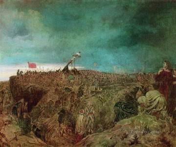 イリヤ・レーピン Painting - カルバリー磔刑の研究 1869年 イリヤ・レーピン